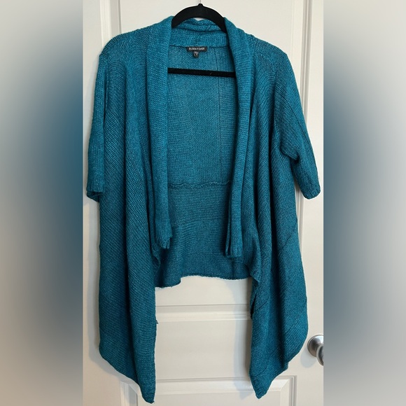 Two Eileen Fisher Short Sleeve Knit Cardigans Size Medium - Picture 3 of 16